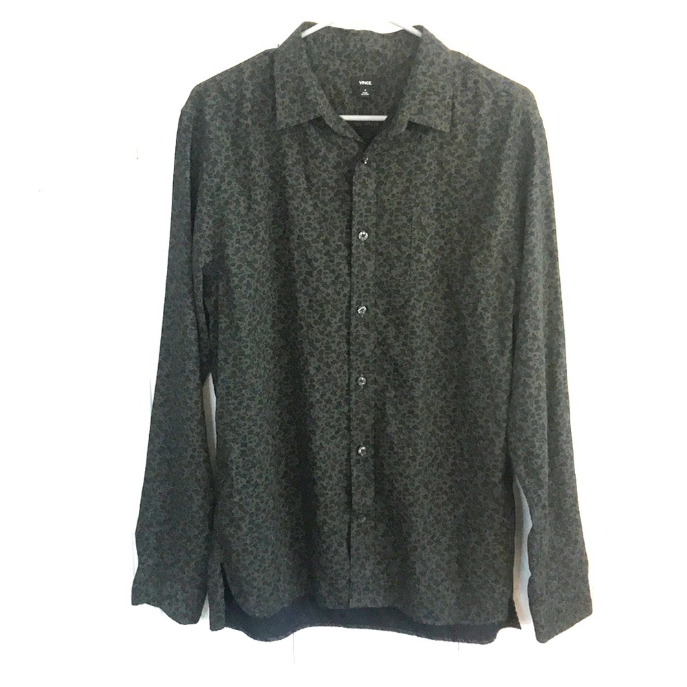 VINCE floral button down shirt
